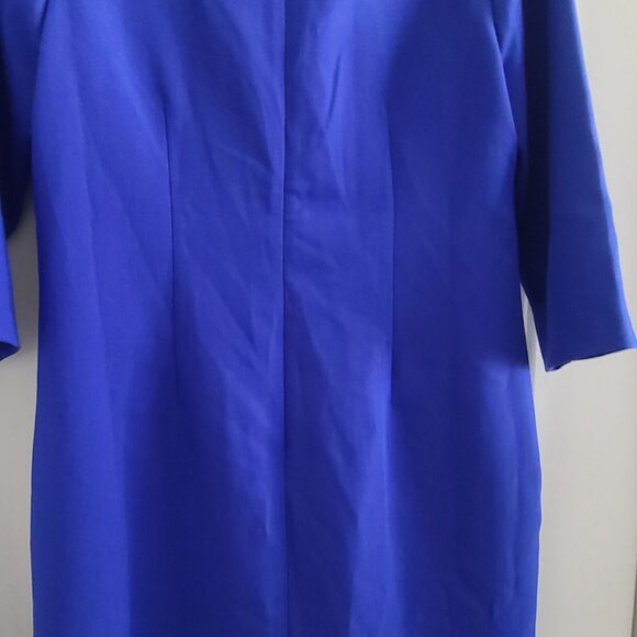Nwt Banana Republic Button-Shoulder shift dress bright Blue SIZE 8 #396629 N05 - Picture 6 of 9